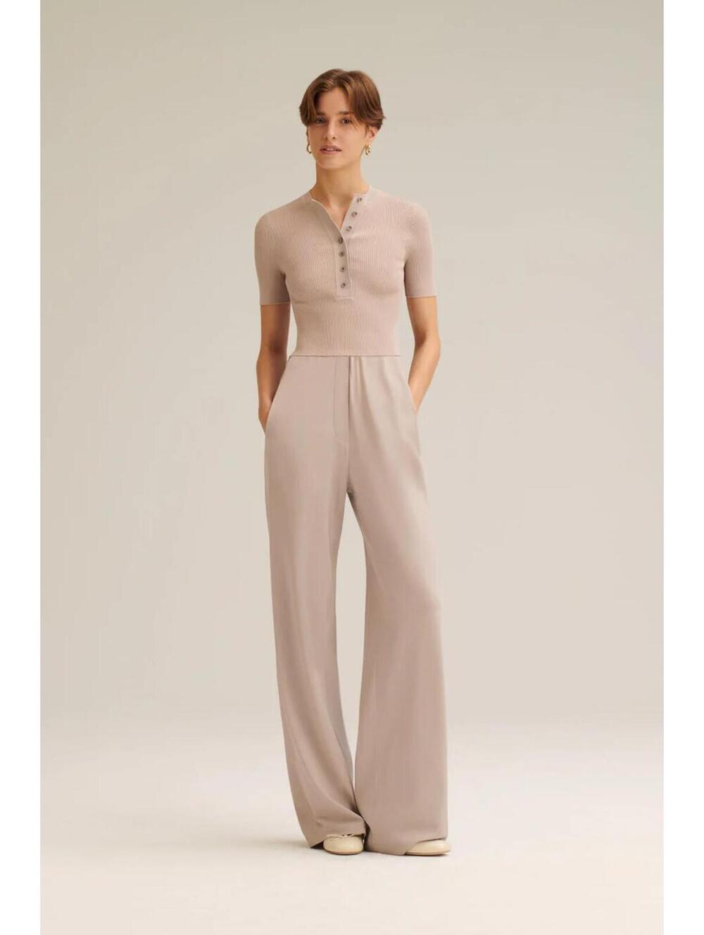 NWT scanlan Theodore crepe knit top and pants xs